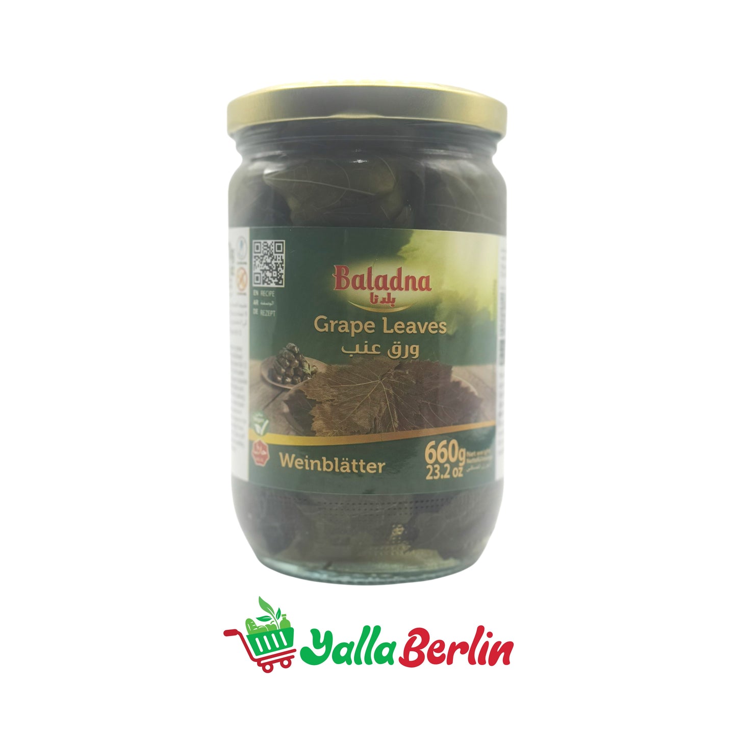 BALADNA GRAPE LEAVES IN SALT (350 Gr)