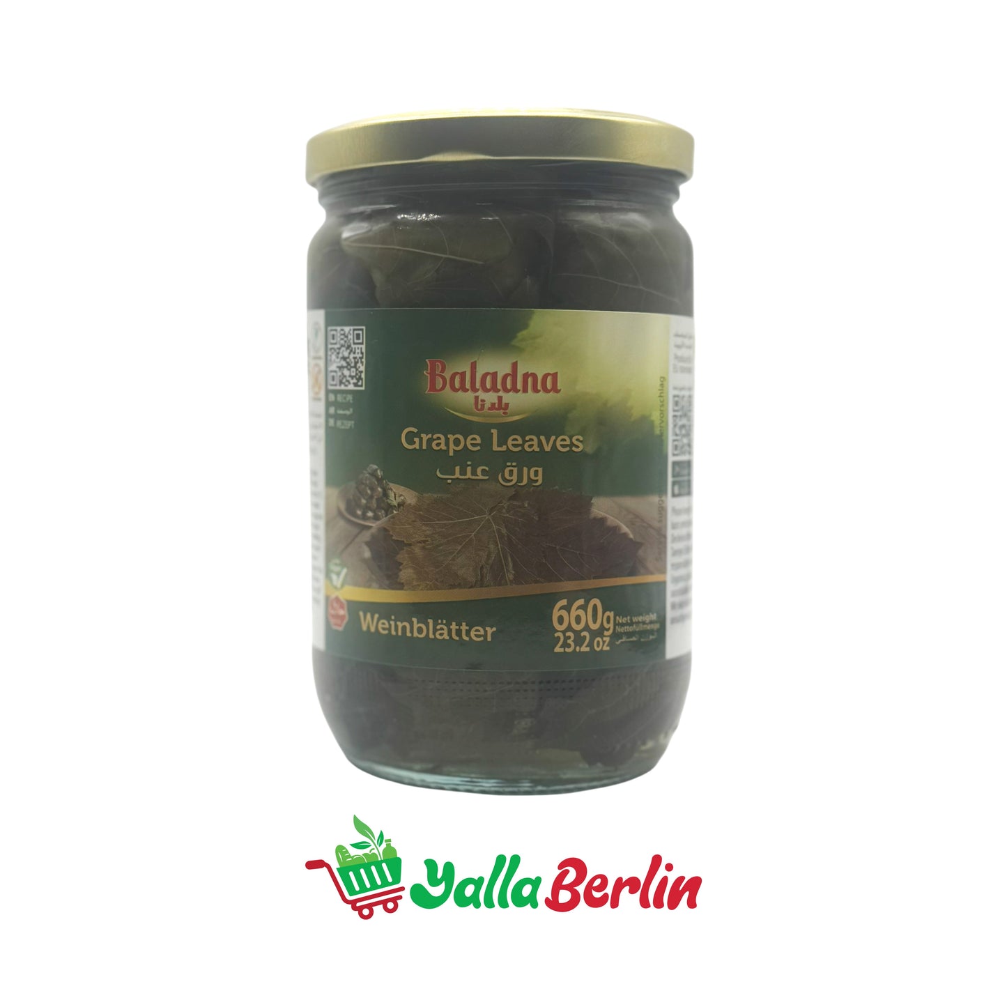 BALADNA GRAPE LEAVES IN SALT (350 Gr)