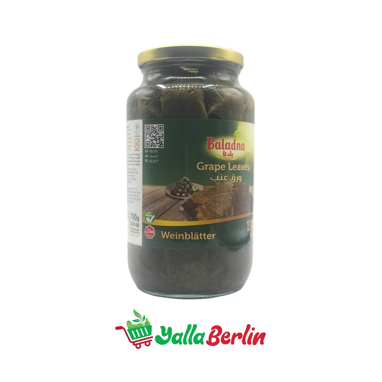 BALADNA GRAPE LEAVES IN SALT (700 Gr)