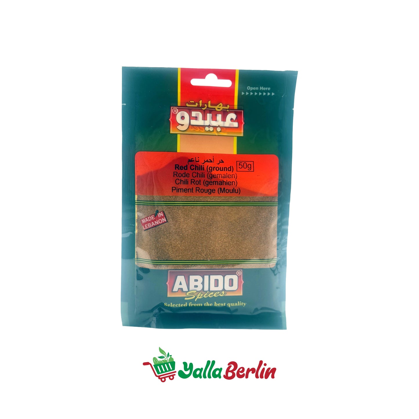 ABIDO CHILI ROT (GEMAHLEN) 50 gramm