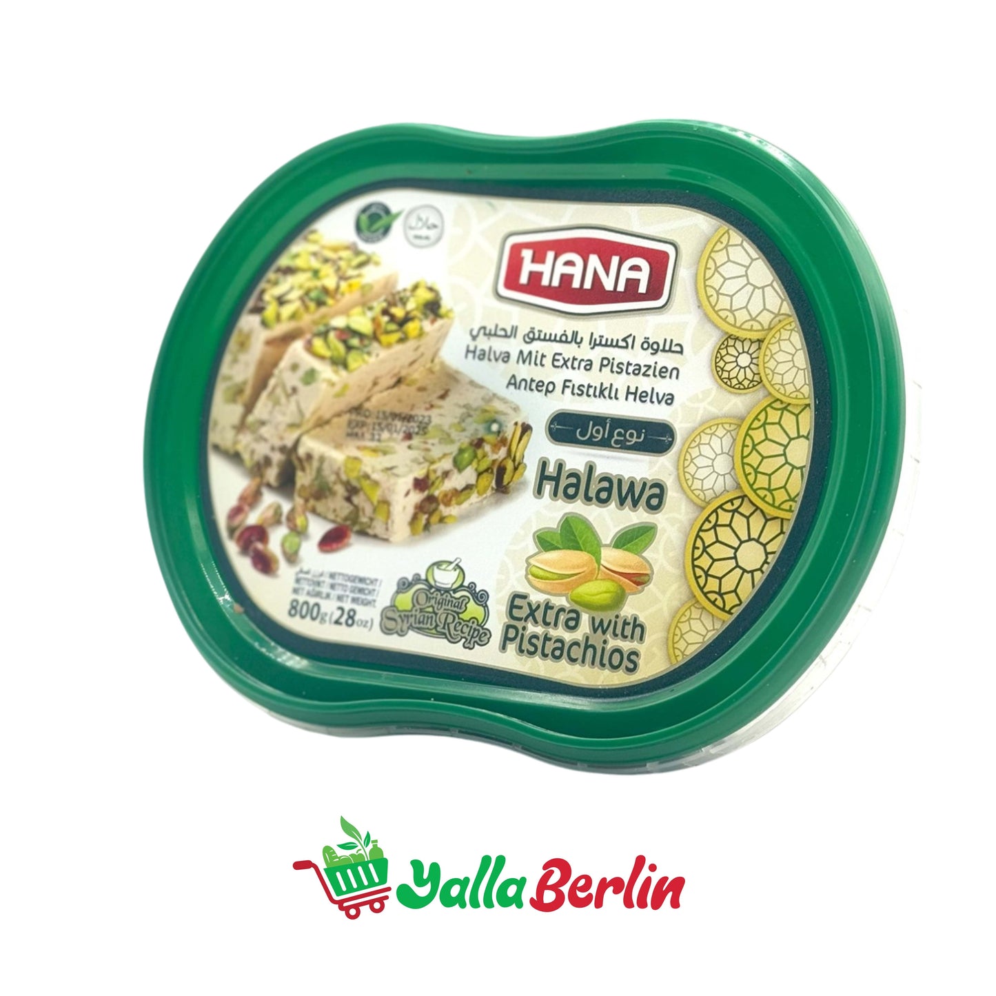 HANA HALAWA TAHINI EXTRA MIT ALEPPO PISTAZIEN (800 Gr)