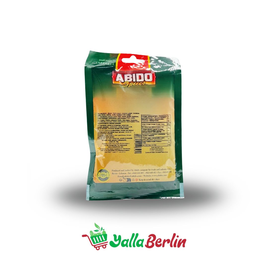 Abido Shawarma-Gewürz für Rindfleisch 50 gr