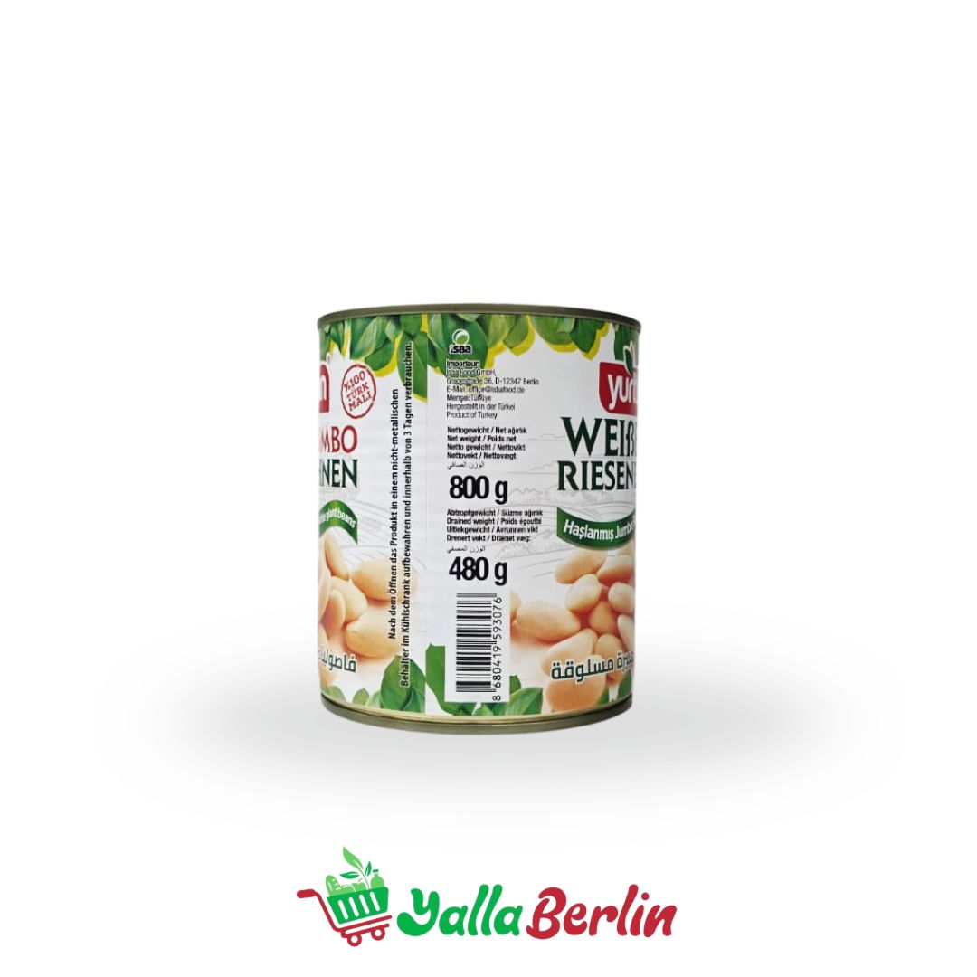 YURTTAN WEIBEJUMBO RIESENBOHNEN 800gr