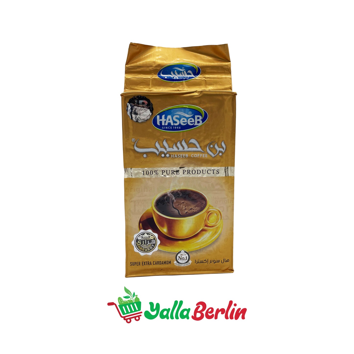 HASEEB KAFFEE MIT KARDAMOM SUPER EXTRA 500 gramm