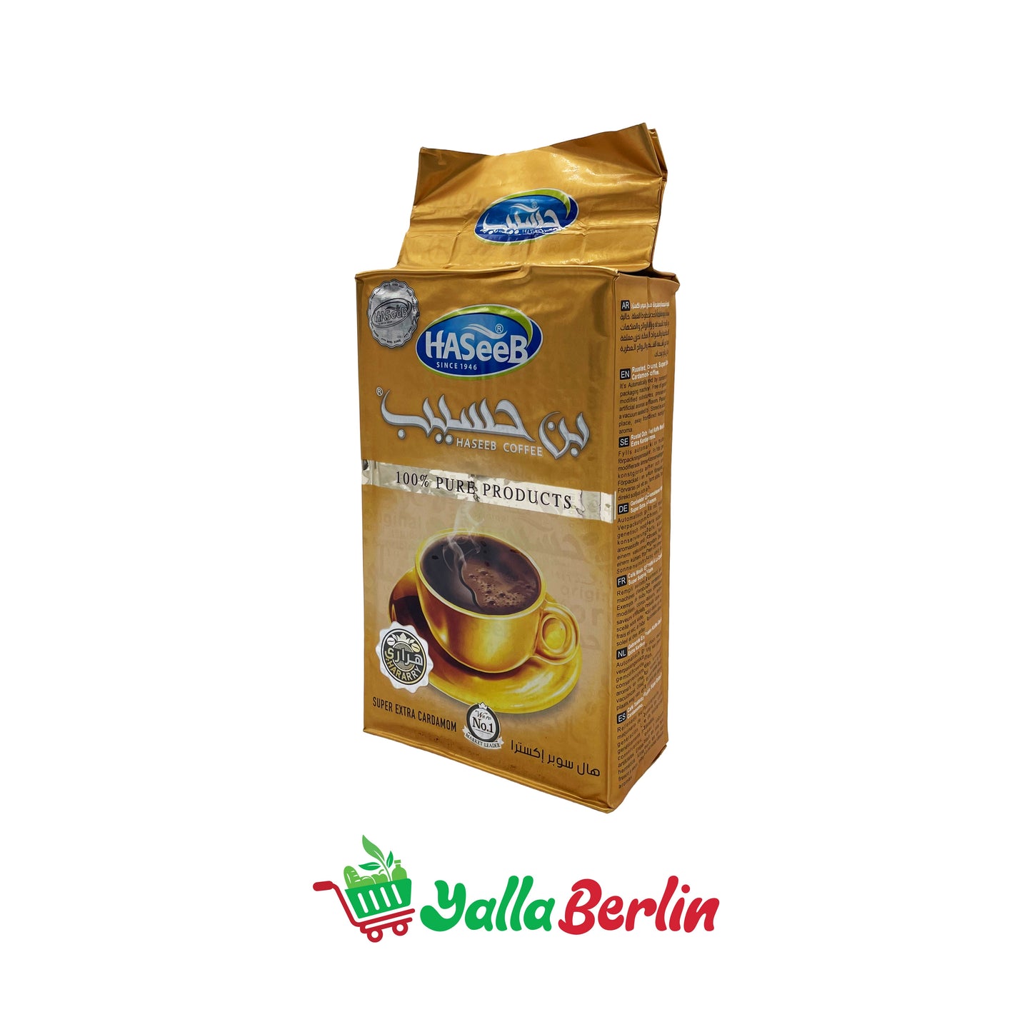 HASEEB KAFFEE MIT KARDAMOM SUPER EXTRA 500 gramm