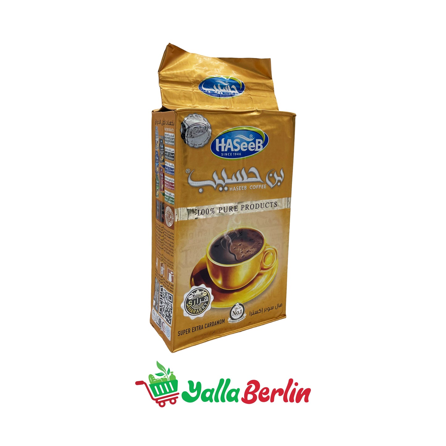 HASEEB KAFFEE MIT KARDAMOM SUPER EXTRA 500 gramm