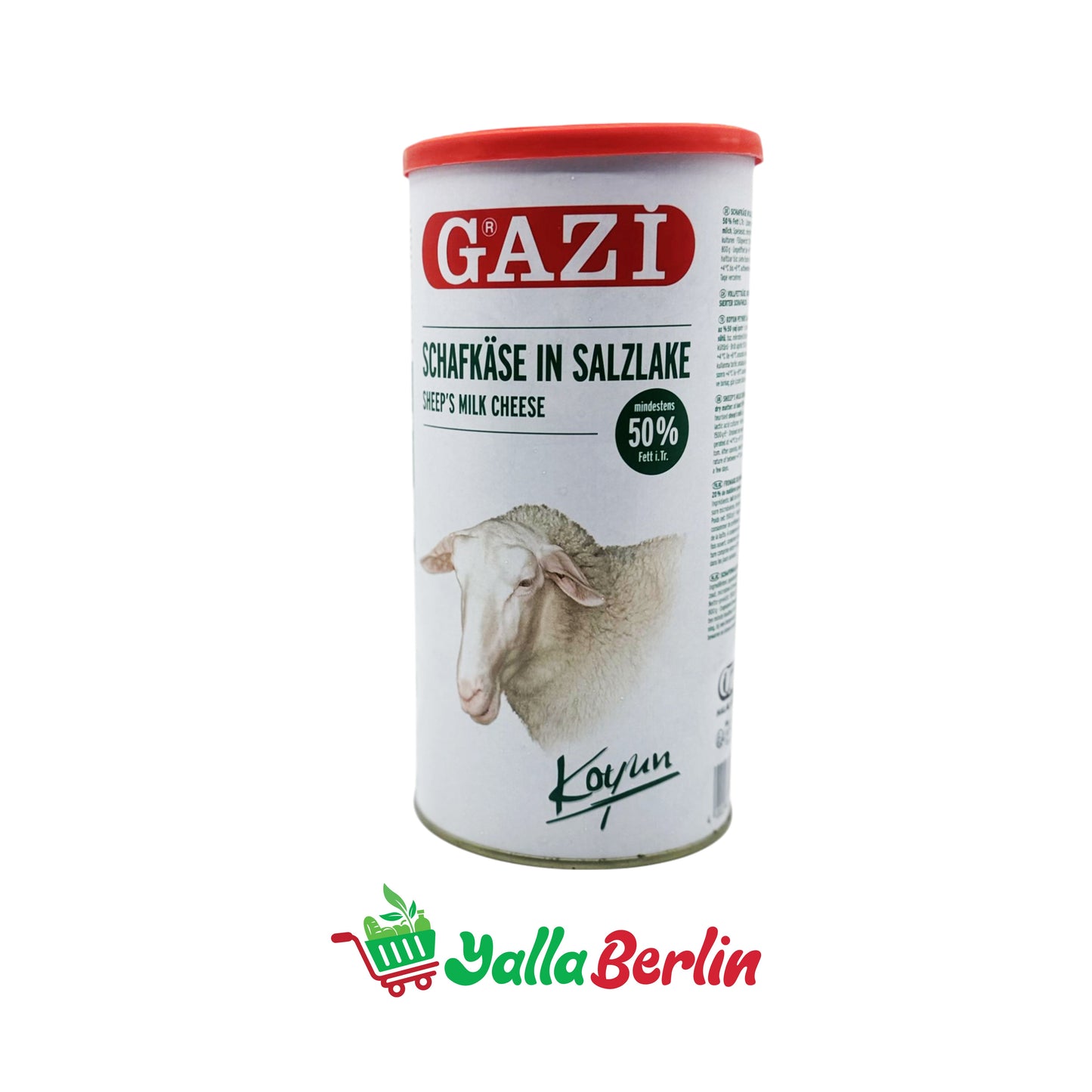 GAZI SCHAFKÄSE MIT 50% FETT IN SALZLAKE (800 Gr)