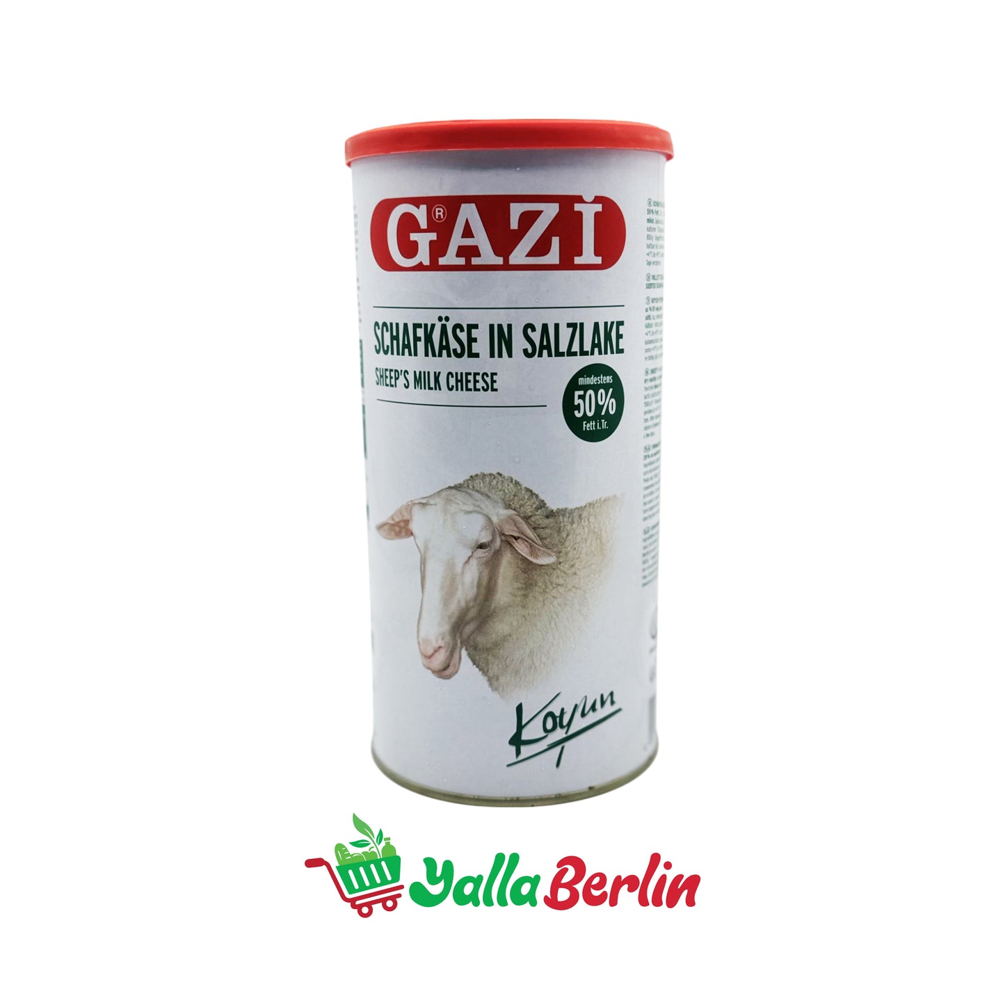 GAZI SCHAFKÄSE MIT 50% FETT IN SALZLAKE (800 Gr)