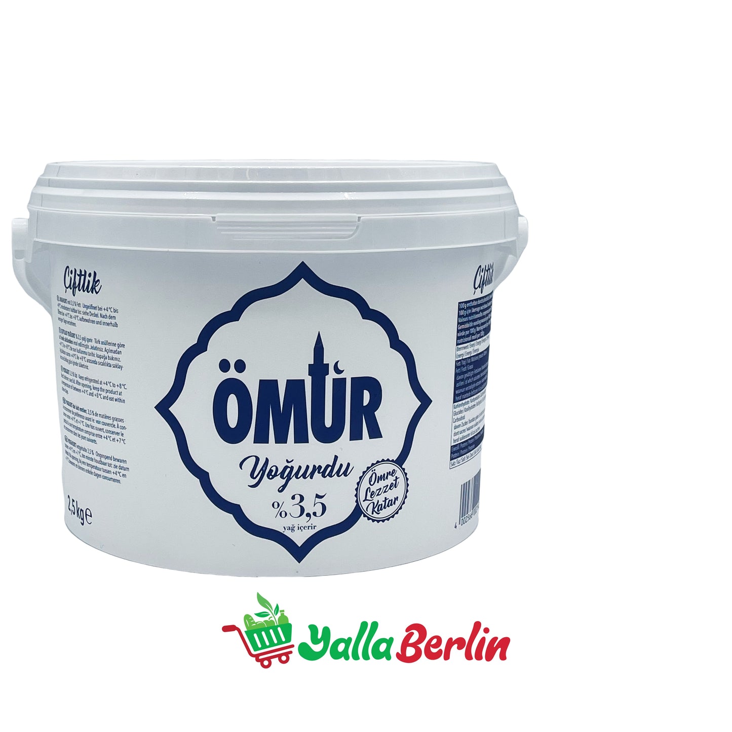 ÖMUR JOGHURT MIT 3,5% FETT (2500 Gr)