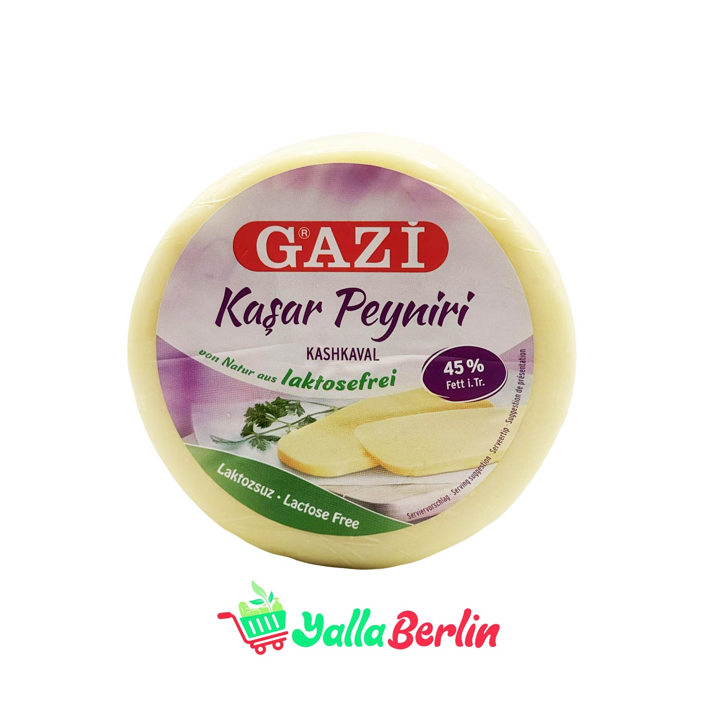 GAZI KASHKAVAL LAKTOSEFREI 45% FETT (400 Gr)