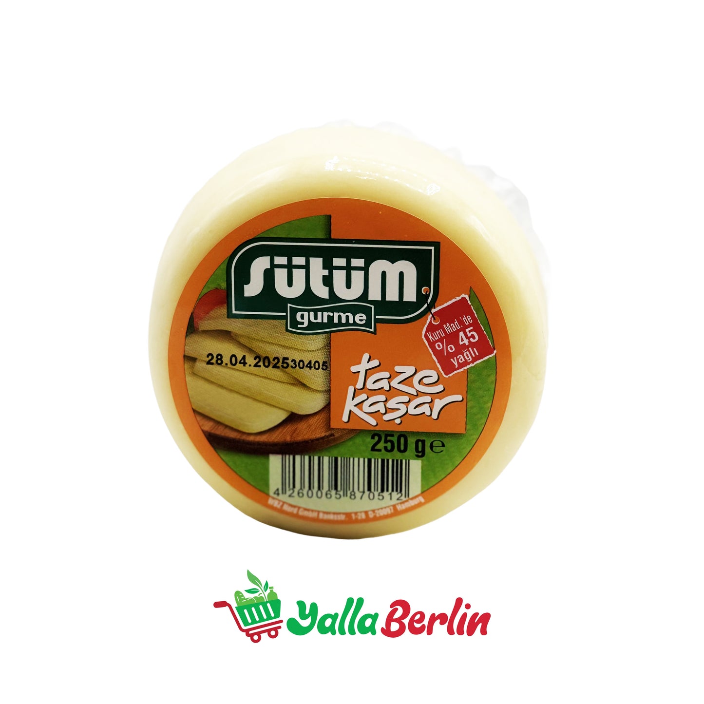 SÜTÜM KASHKAVAL-KÄSE 45% FETT (250 Gr)