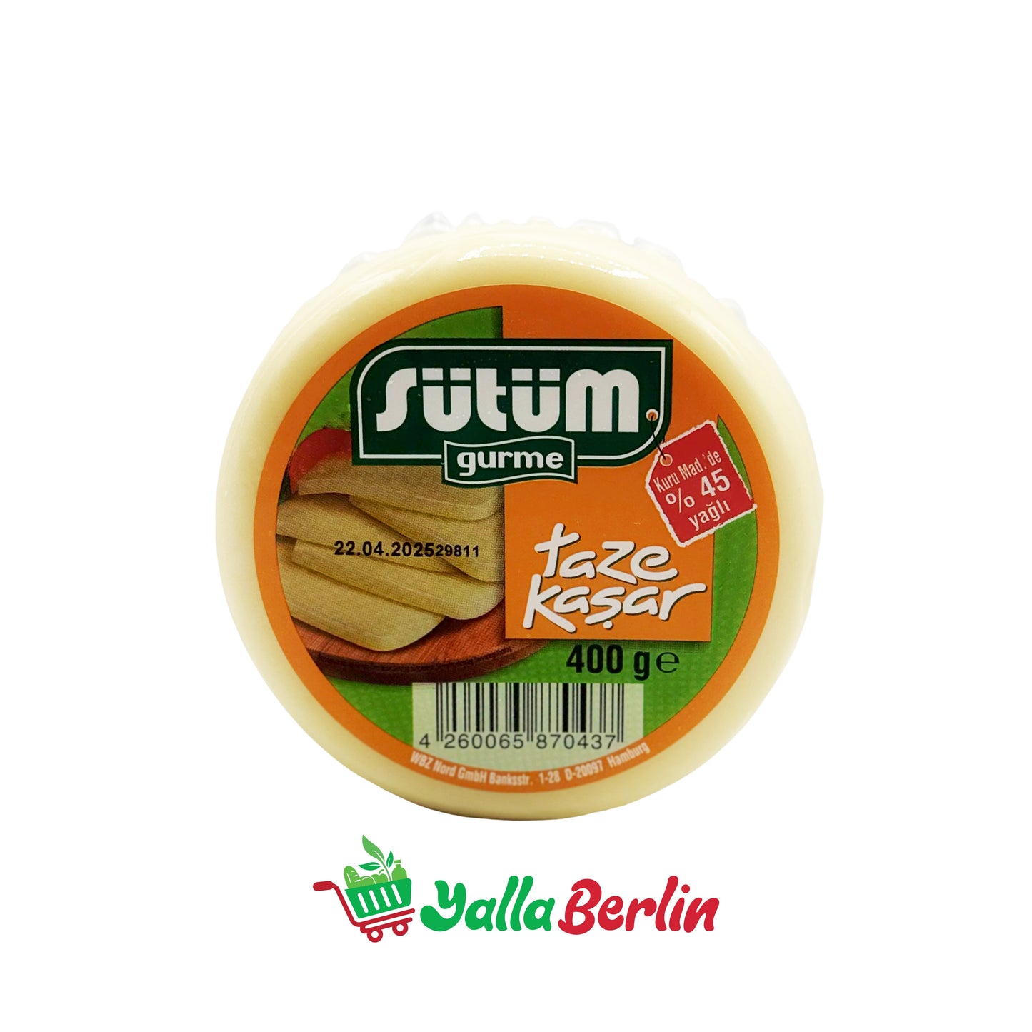 SÜTÜM KASHKAVAL-KÄSE 45% FETT (400 Gr)