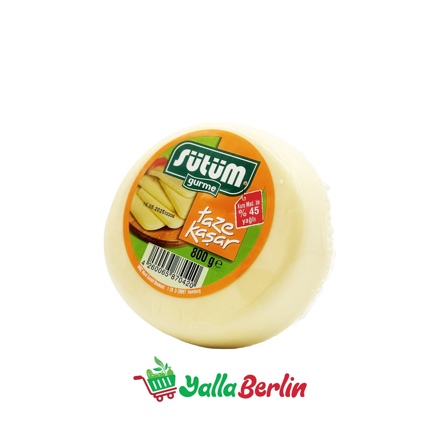 SÜTÜM KASHKAVAL-KÄSE 45% FETT (800 Gr)