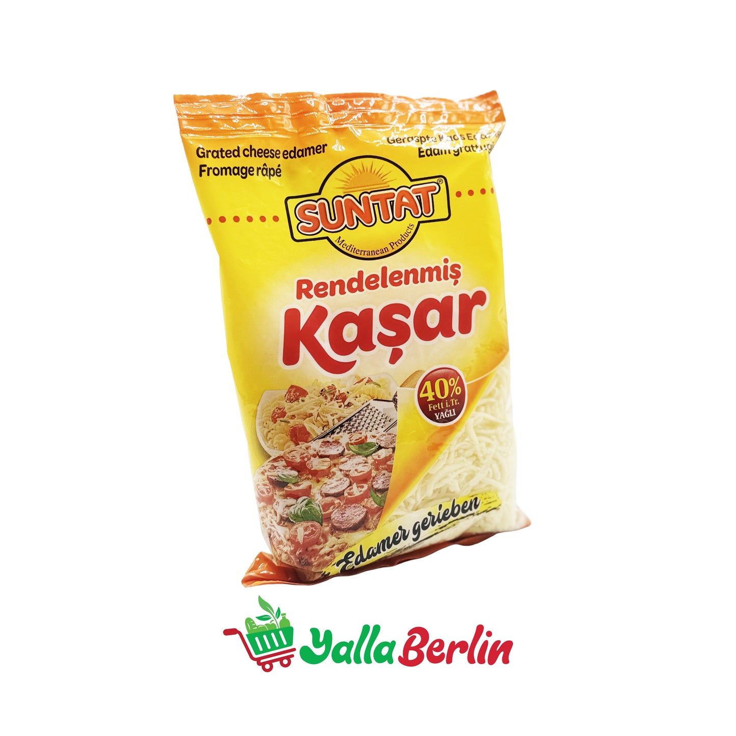 SUNTAT GERIEBENER KASAR KÄSE 40% FETT (200 Gr)