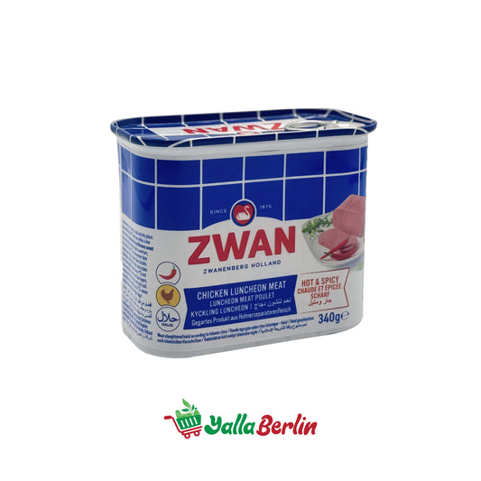 ZWAN HUHN LUNCHEON FLEISCH SCHARF (340 Gr)