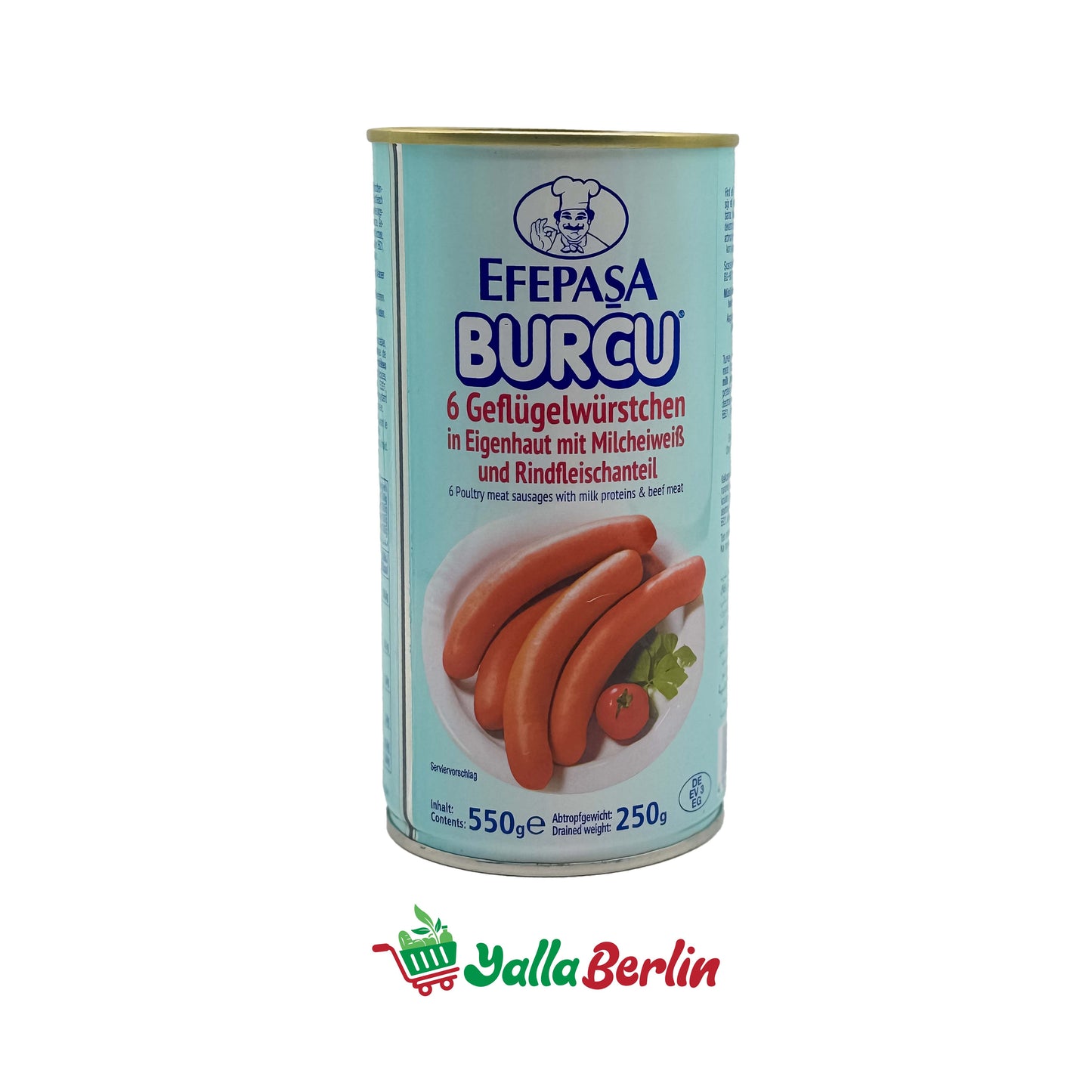 EFEPASA BURCU PUTEN- UND HÄHNCHENWÜRSTCHEN (250 Gr Netto)