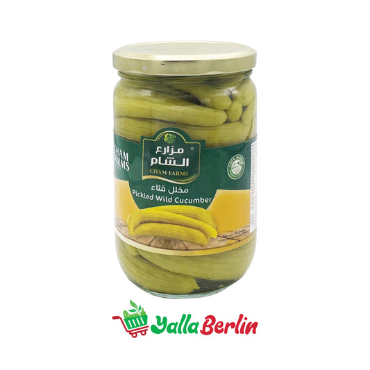 CHAM FARMS EINGELEGTE WILD GURKEN 500 Gr Netto