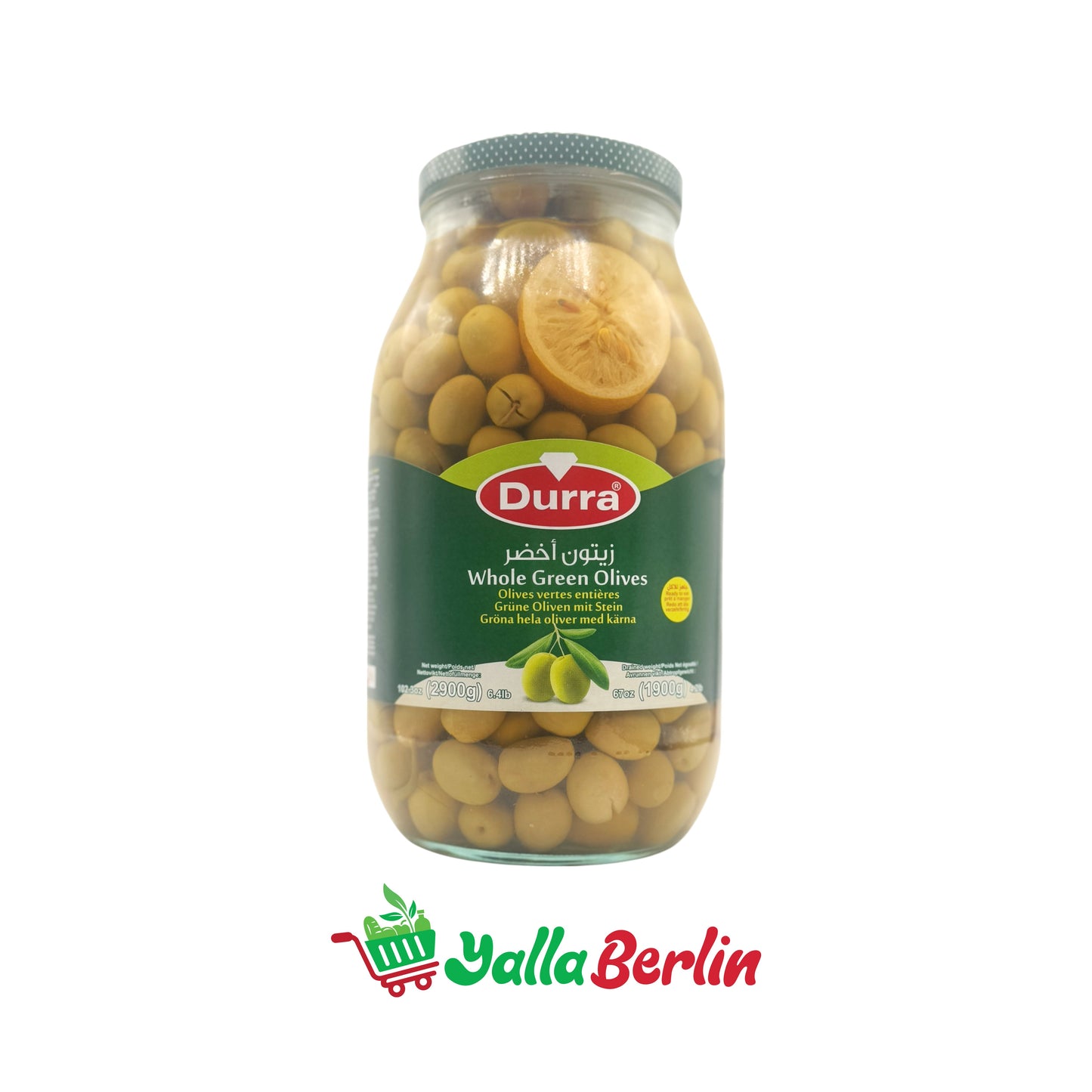 DURRA GREEN OLIVES (1900 Gr)