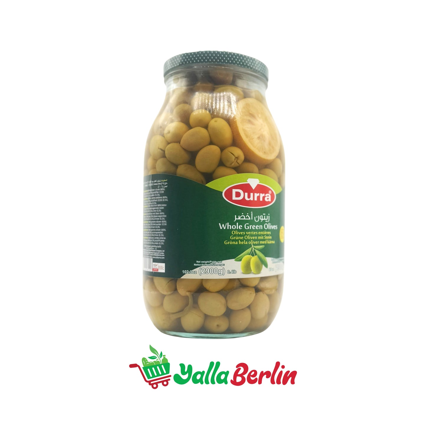 DURRA GREEN OLIVES (1900 Gr)