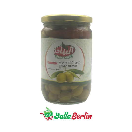 ALBAYADER GRÜNE OLIEVEN / SALQINI (400 Gr)