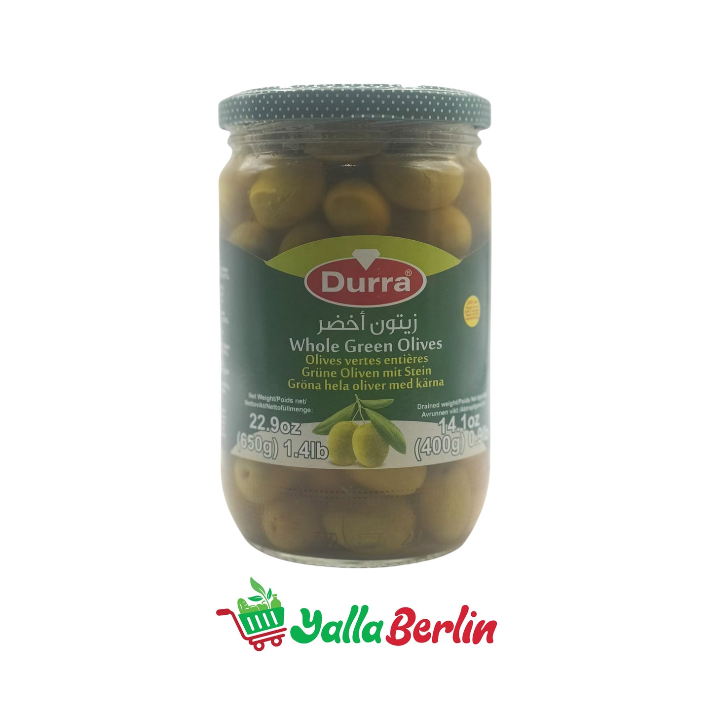 DURRA GRÜNE OLIVEN (400 Gr)