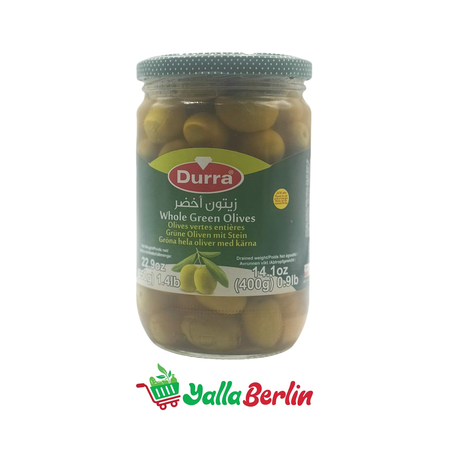 DURRA GRÜNE OLIVEN (400 Gr)