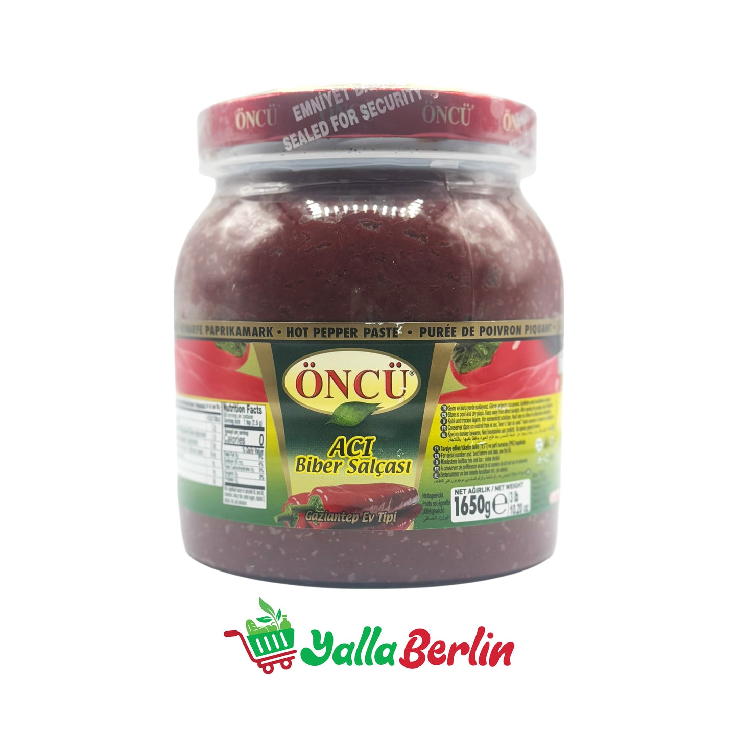 ÖNCÜ ZERDRÜCKTE ROTE PEPERONI (1650 Gr)