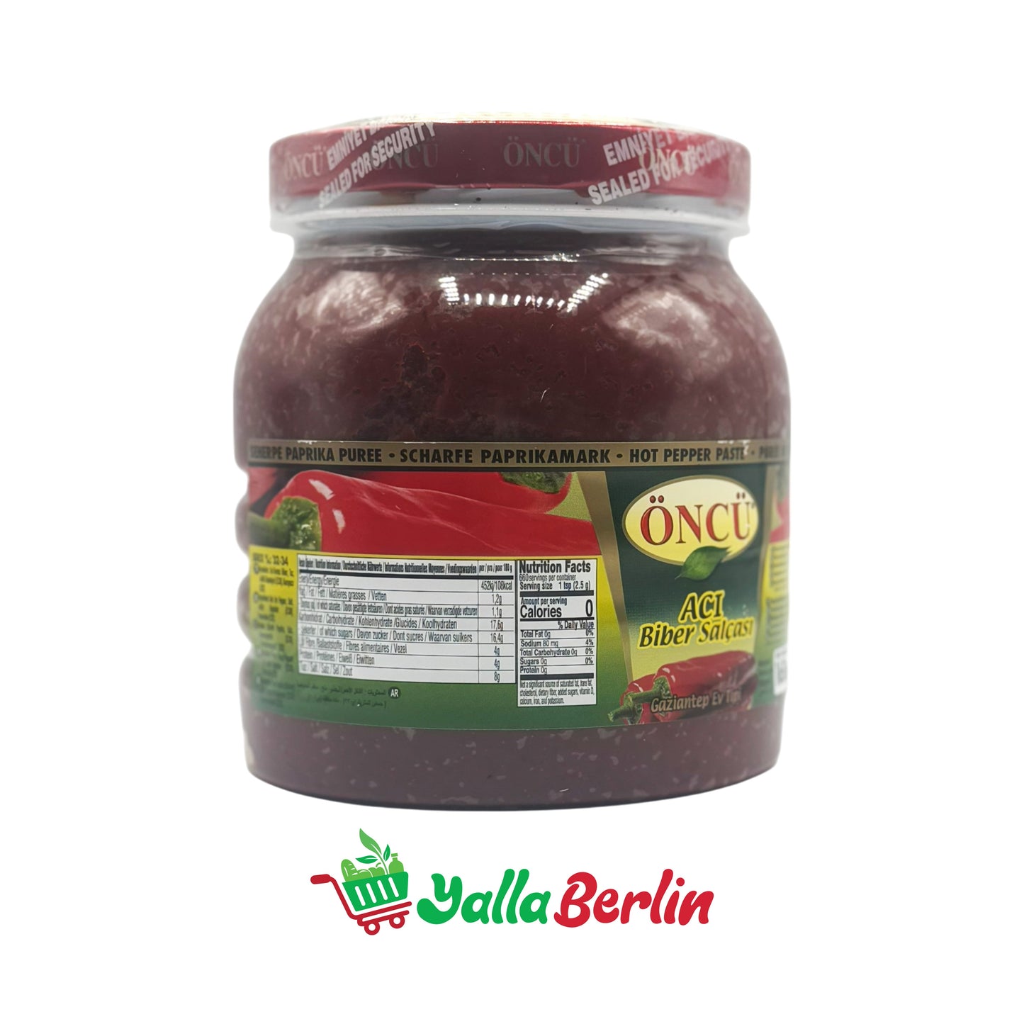 ÖNCÜ ZERDRÜCKTE ROTE PEPERONI (1650 Gr)