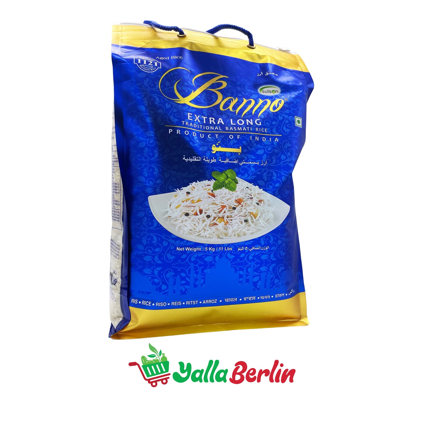 BANNO EXTRA LONG TRADITIONAL BASMATI RICE (5000 Gr)