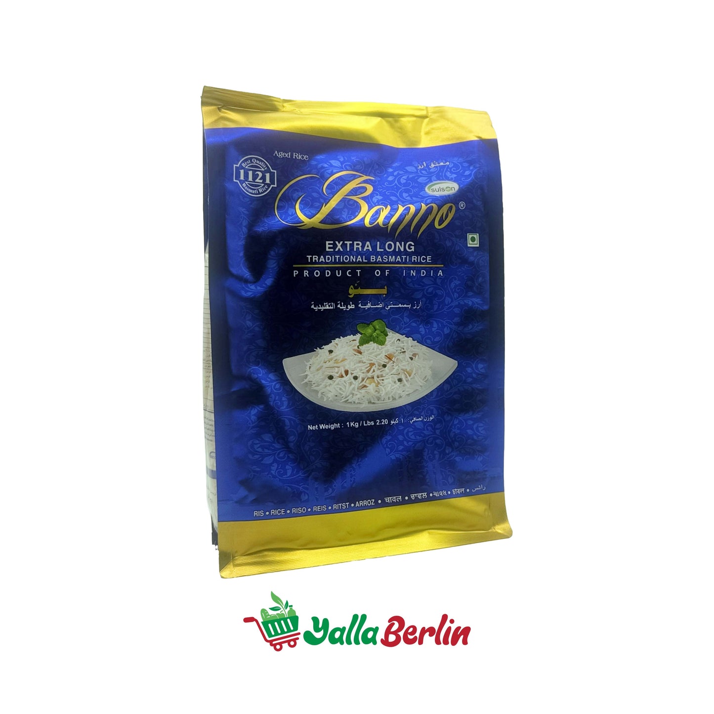 BANNO EXTRA LONG TRADITIONAL BASMATI RICE (1000 Gr)