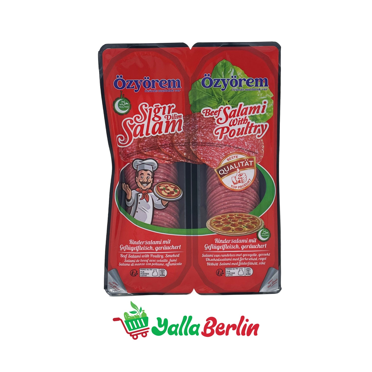 ÖZYÖREM RINDERSALAMI MIT GEFLÜGELFLEISCH (400 Gr)