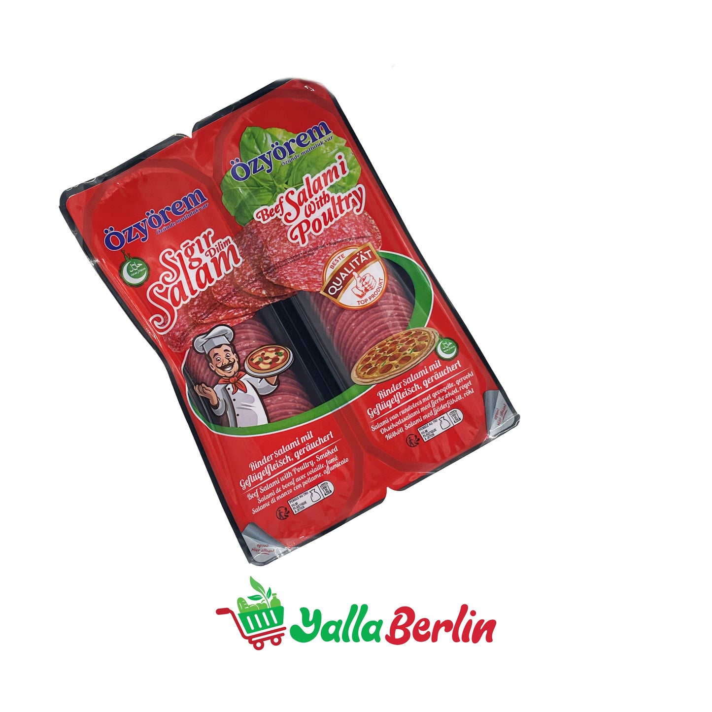 ÖZYÖREM RINDERSALAMI MIT GEFLÜGELFLEISCH (400 Gr)