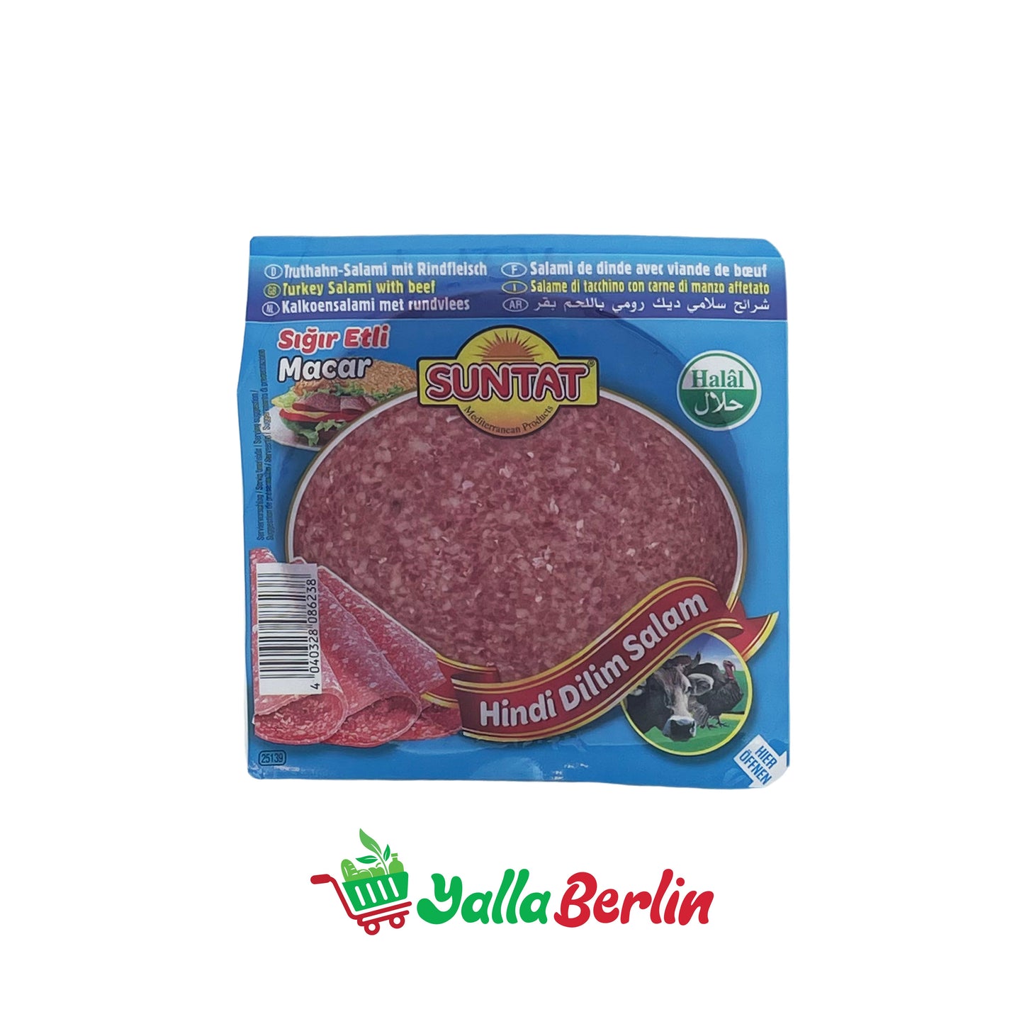 SUNTAT Truthahn-Salami mit Rindfleisch (150 Gr)