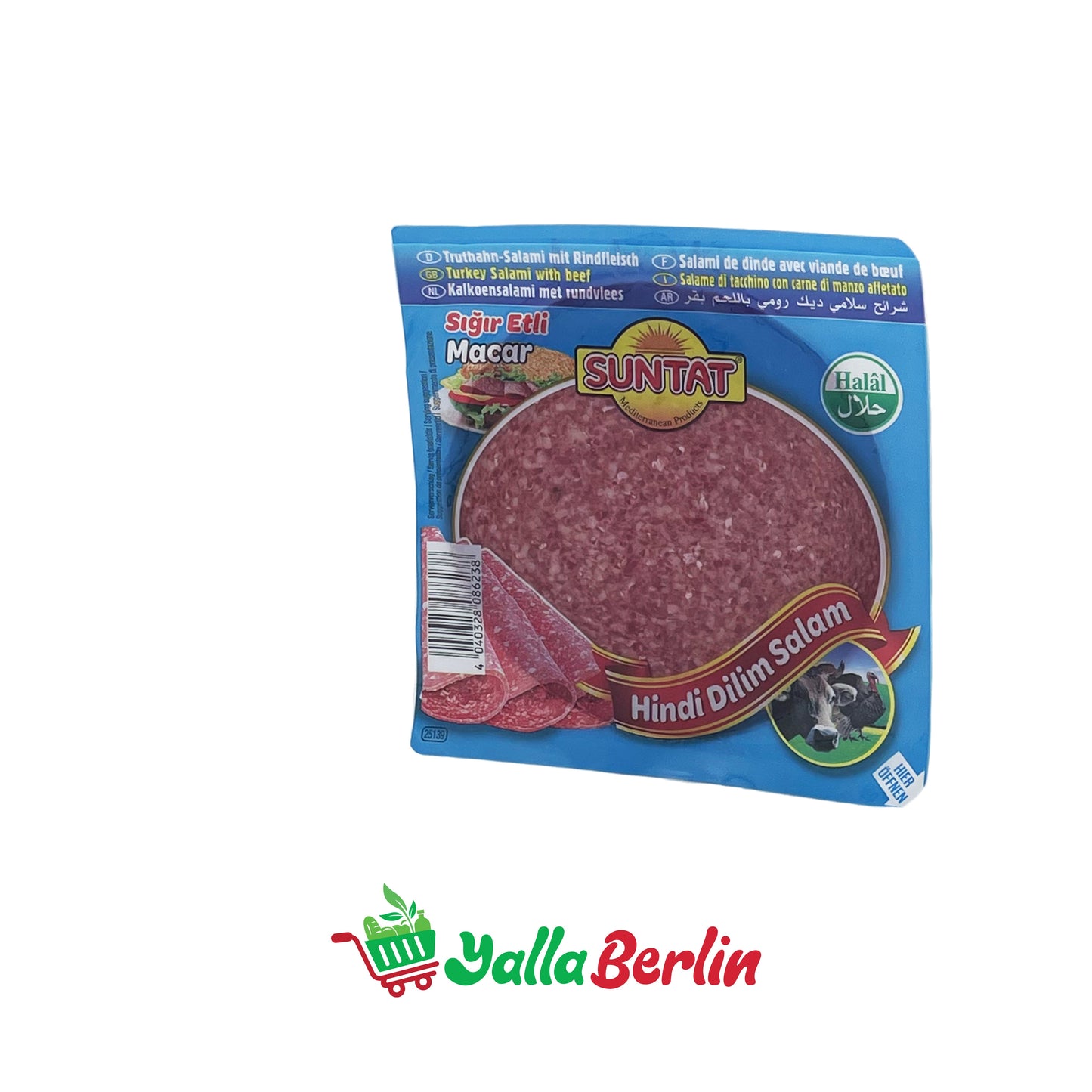 SUNTAT Truthahn-Salami mit Rindfleisch (150 Gr)