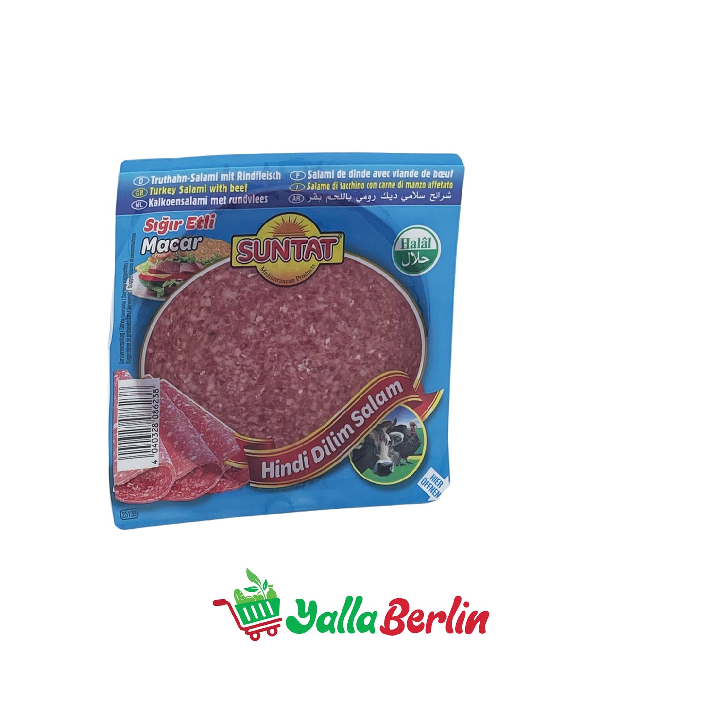 SUNTAT Truthahn-Salami mit Rindfleisch (150 Gr)