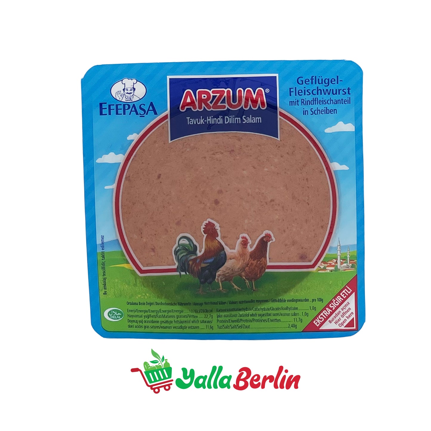 ARZUM TAVUK-HINDI DILIM SALAM (200 gr)