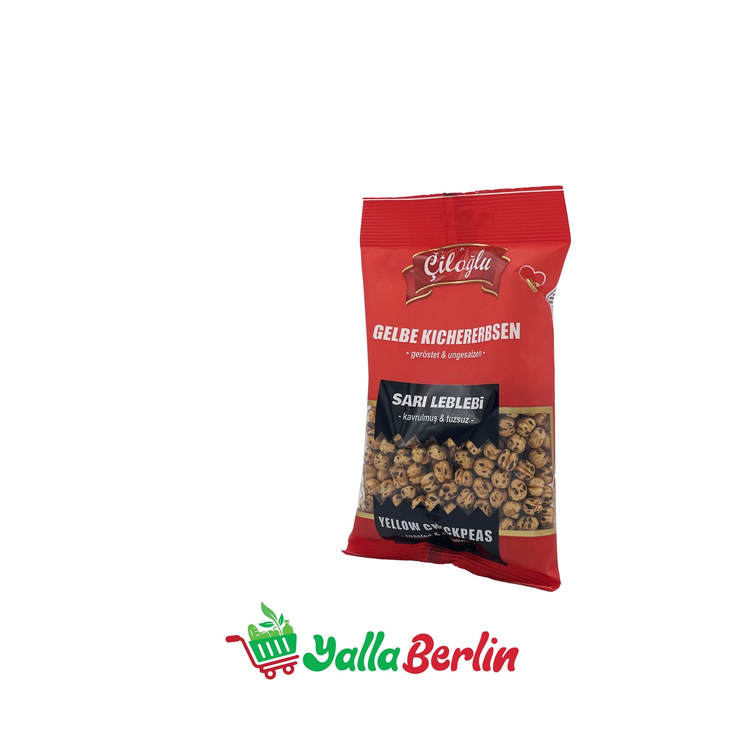 ÇILOGLU YELLOW CHICKPEAS – ROASTED &amp; UNSALTED (180 Gr)