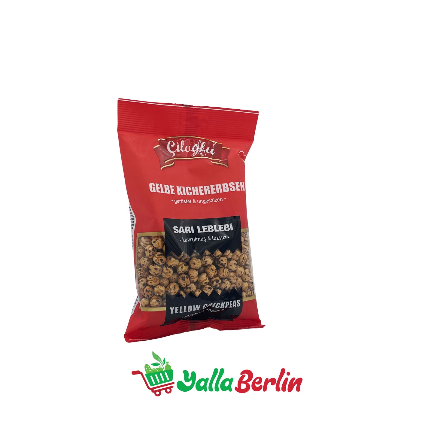 ÇILOGLU YELLOW CHICKPEAS – ROASTED &amp; UNSALTED (180 Gr)