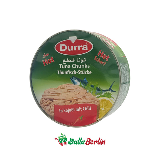 DURRA SCHARFER THUNFISCH IN SONNENBLUMENÖL (160 Gr)