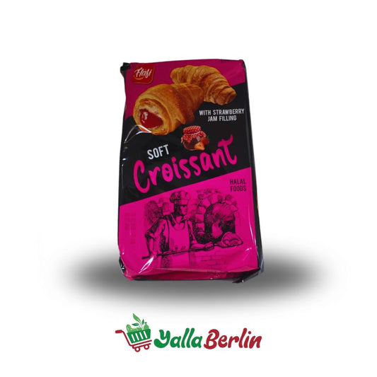 Flafi Soft Croissant mit Erdberencreme-Füllung - 5 Stück