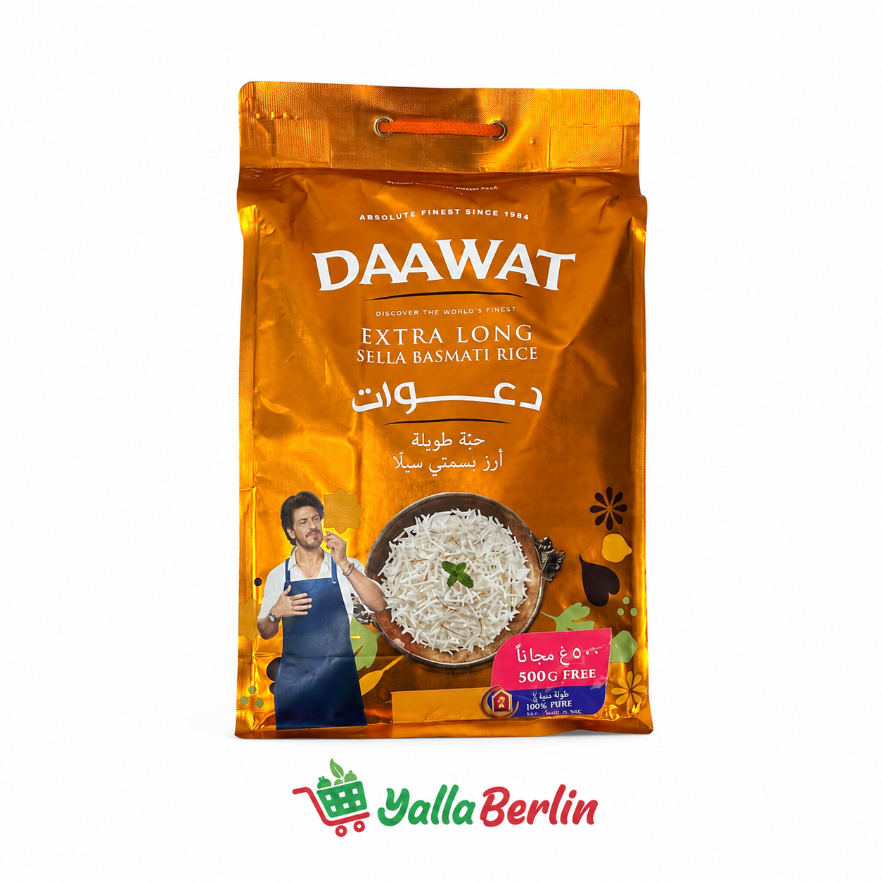 Daawat  Basmati Reis extralang, 5,000g+500