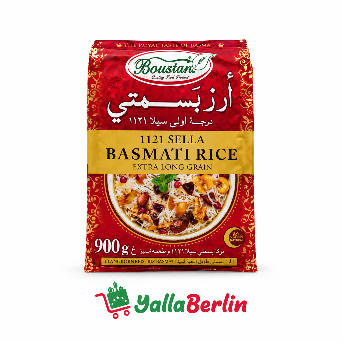 Boustan Super Basmati Reis Sella 900g