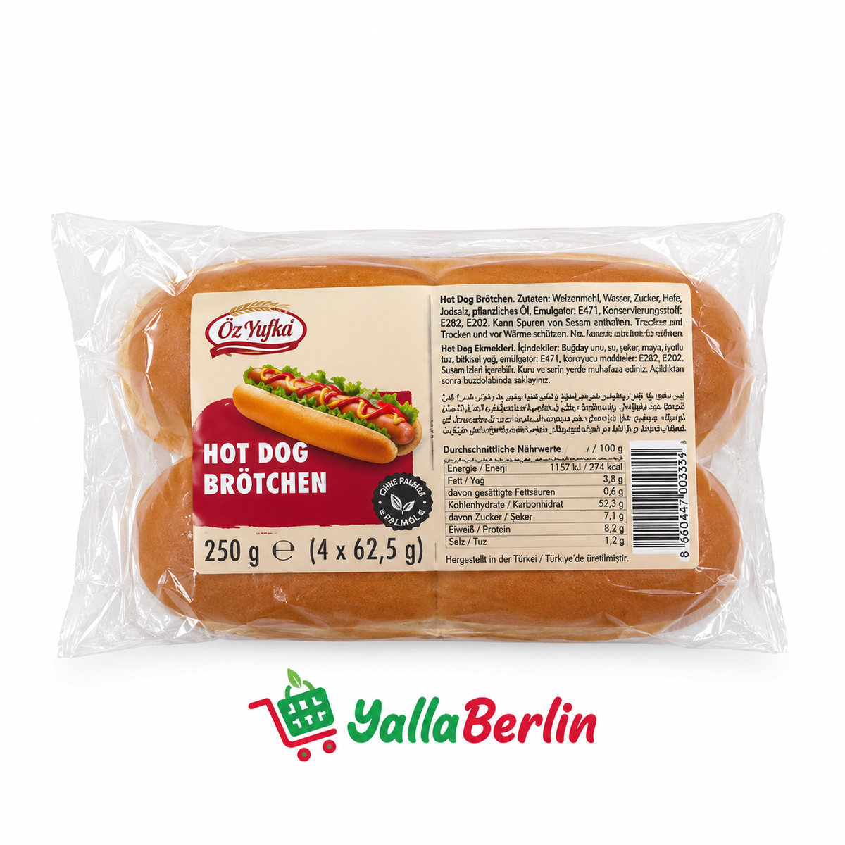ÖZ-YIL HELAL Hot Dog Brötchen 250g