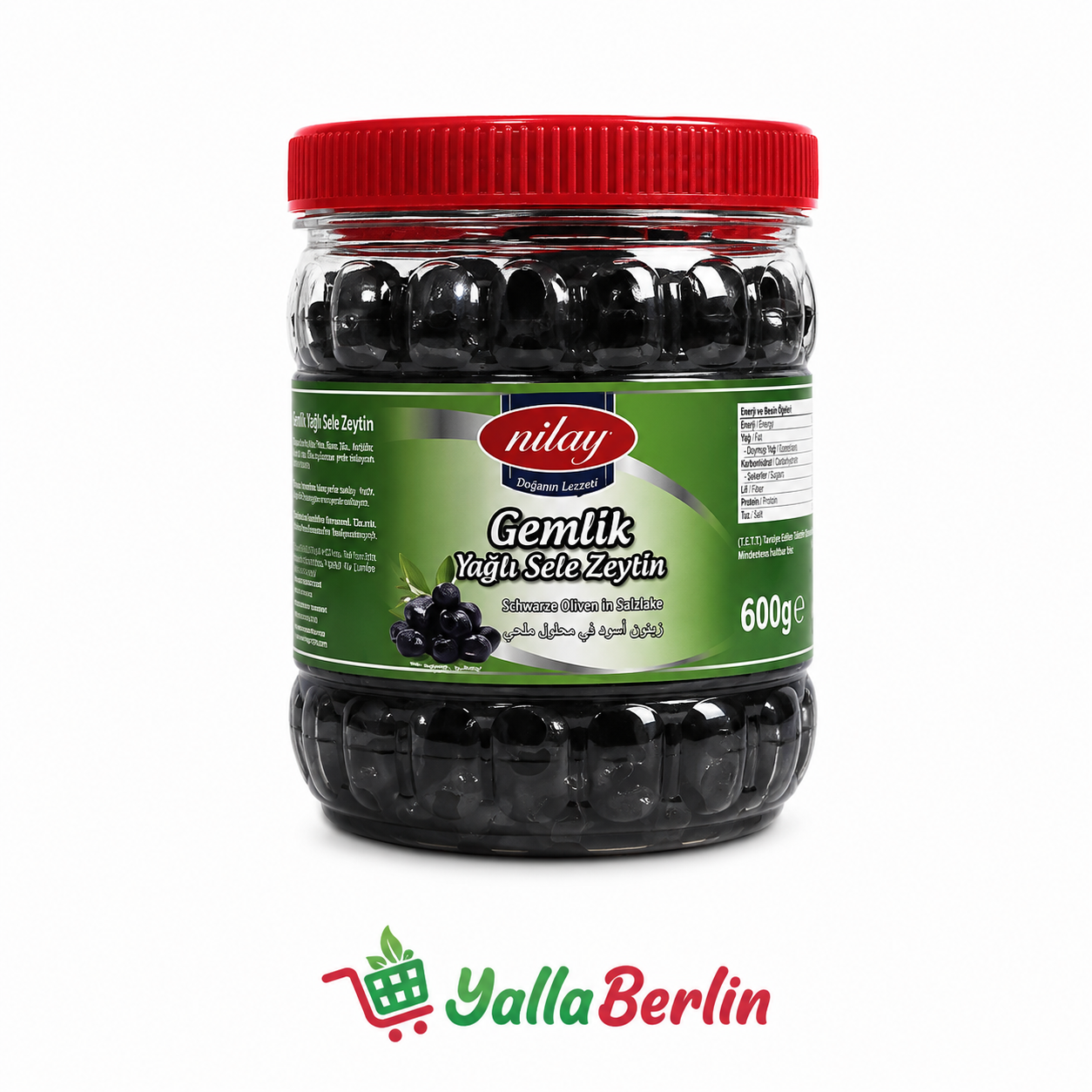 Nilay Gemlik schwartz Oliven 600gr