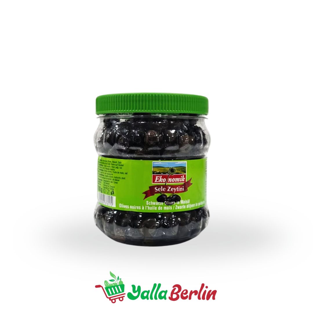Ekonomik Schwarze Oliven 700gr