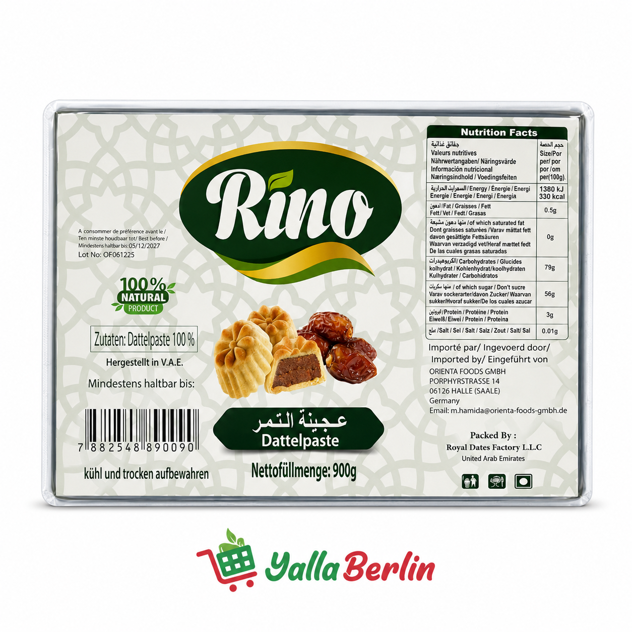 Rino Dattelpaste 900g