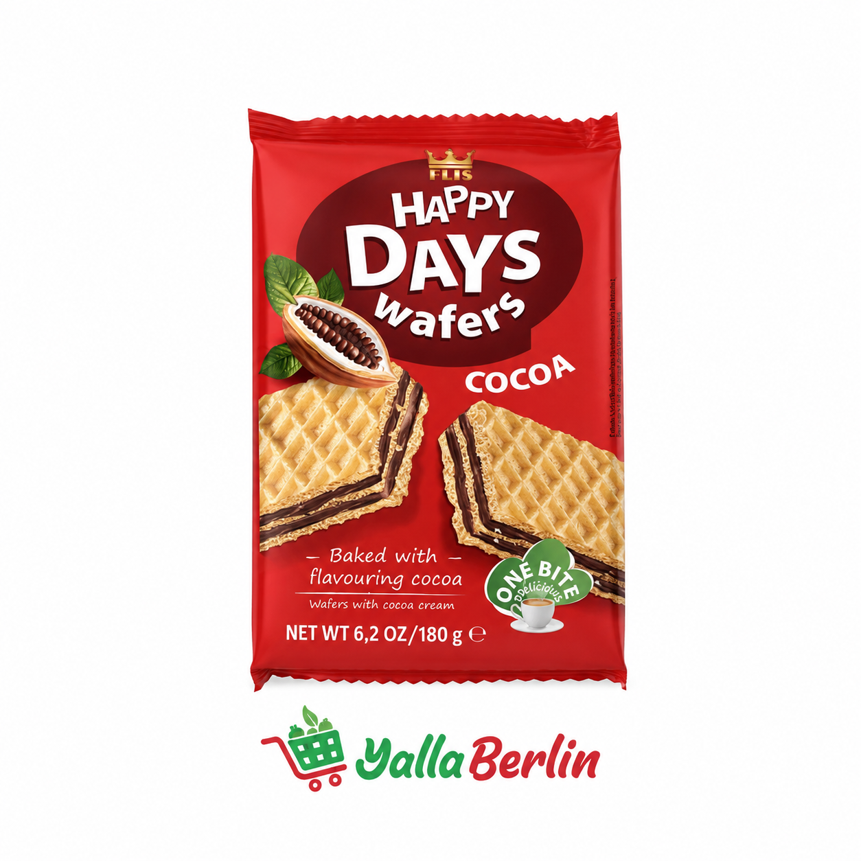HAPPY DAYS Wafers Kakao 180g