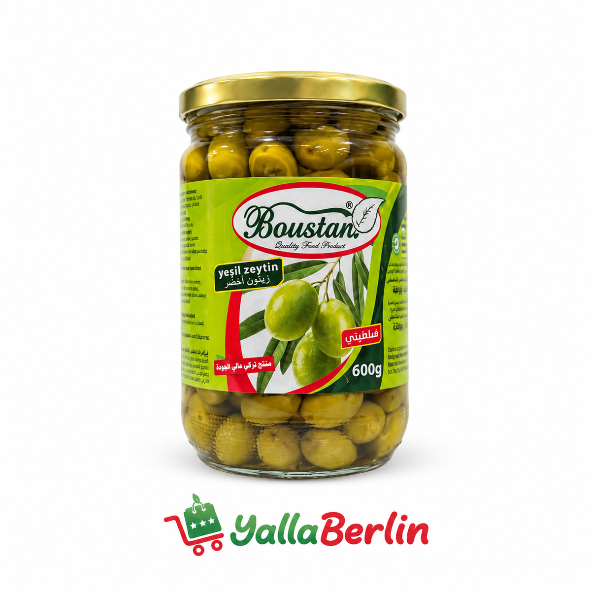 Boustan Grüne Oliven Salqini 600g