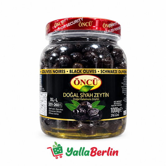 ÖNCÜ schwarze  oliven XL-L 1000gr