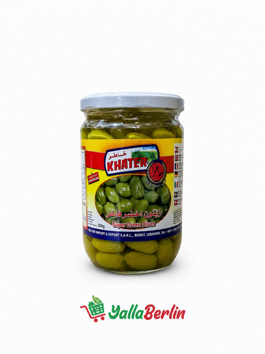 Khater Grünne Oliven 600gr